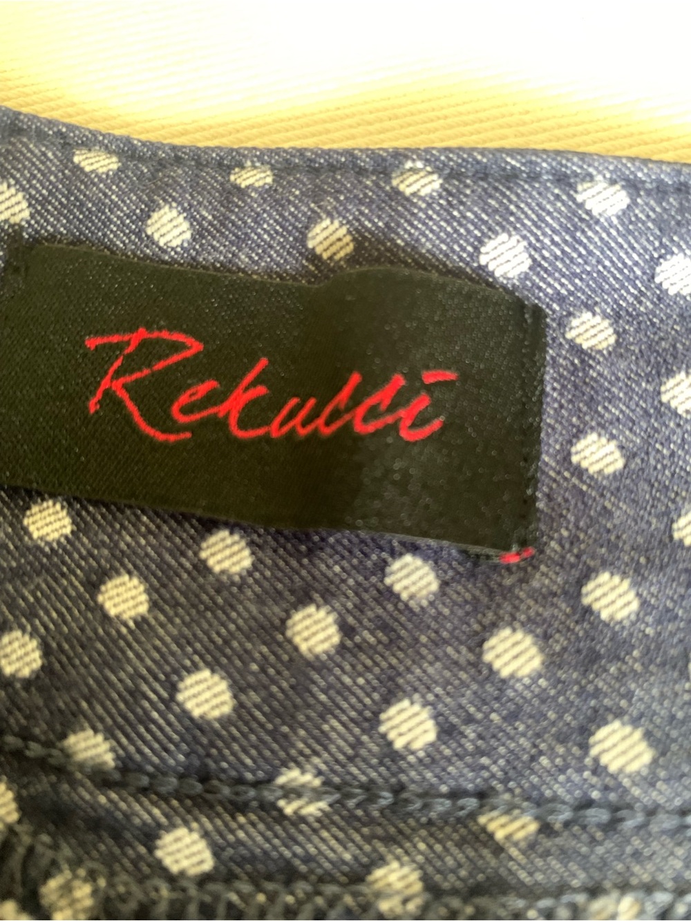 Rekucci Polka Dot Navy Women's Shorts - Picture 9 of 9